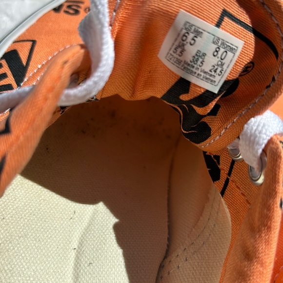 Unisex 🛹Vans Era Logo Mix Tangerine - Orange Low-top Sneakers, M/6.5,W/8 - Picture 11 of 14